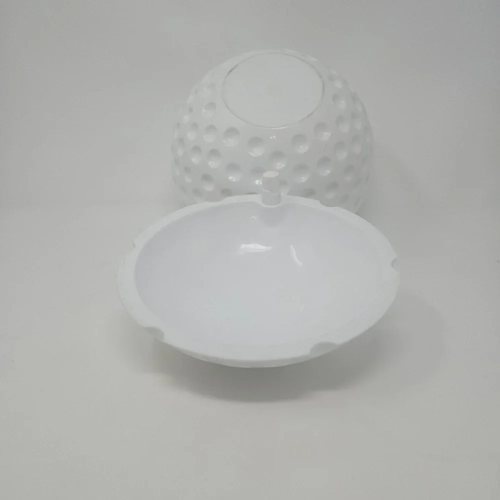 Vintage Mario Luca Giusti Golfball‎ MCM White Lucite Ice Chest Bucket Itailian